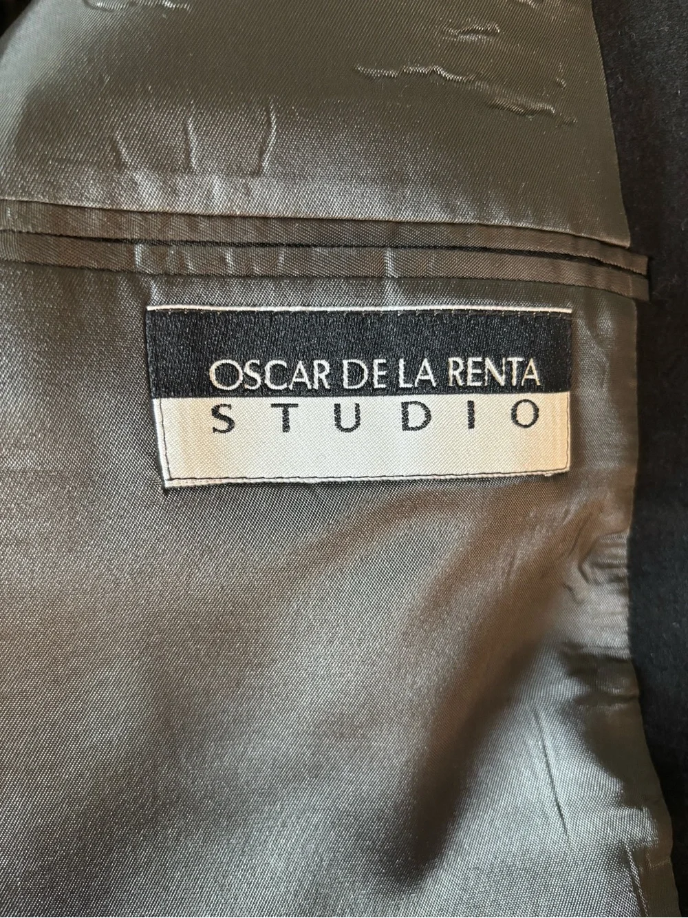 Oscar de la Renta Black Two-Button Sport Coat